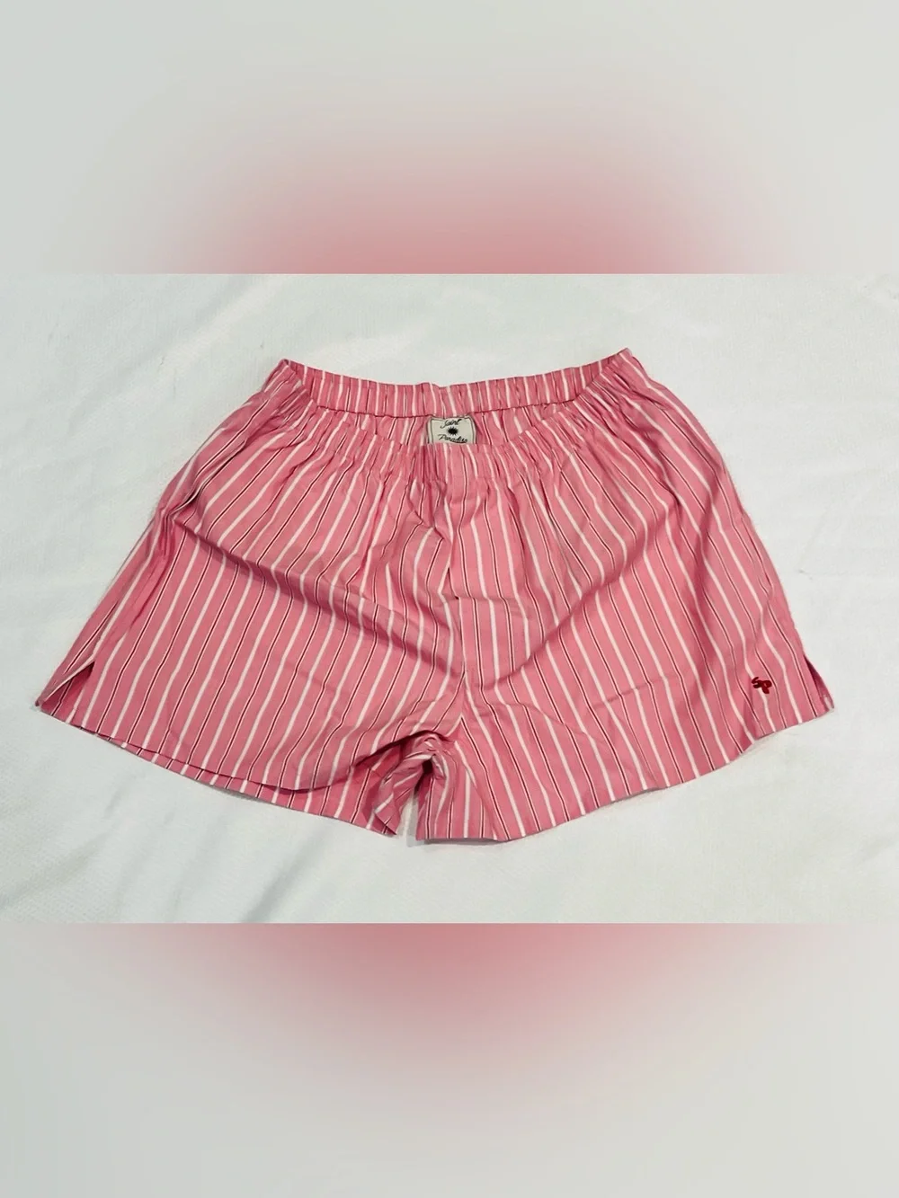Brand New, Men's Boxer Shorts Underwear Breathable Trunks, Size M Pink Strips